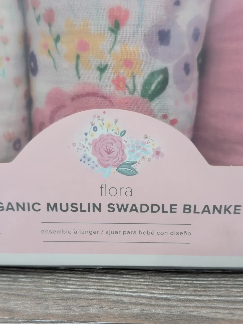 New Pottery Barn Baby FLORA Organic Muslin Swaddle Blankets & Crib Sheet Garden